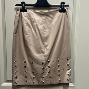 Tan braded skirt size 2